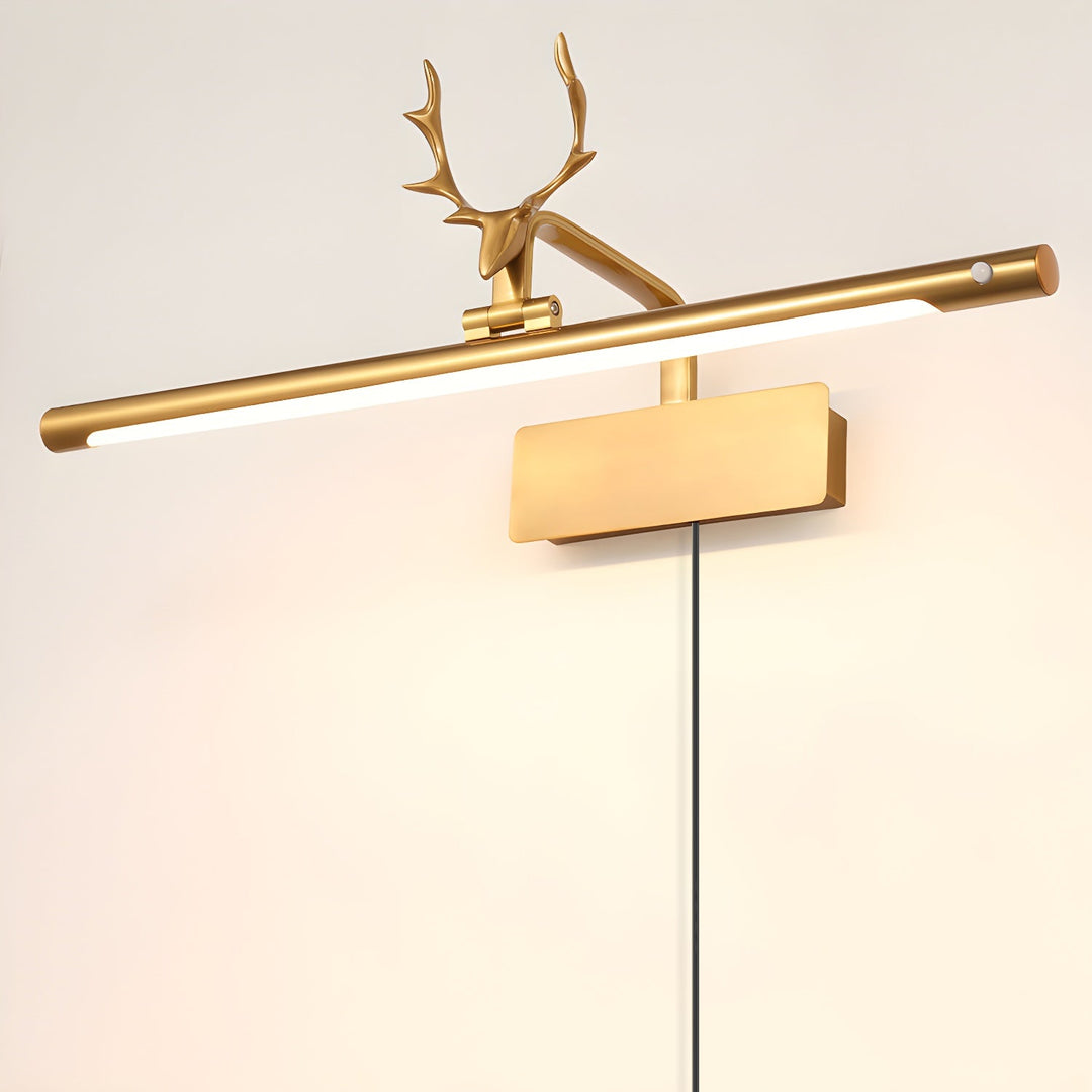 Stag Horn Plug-in Wall Light