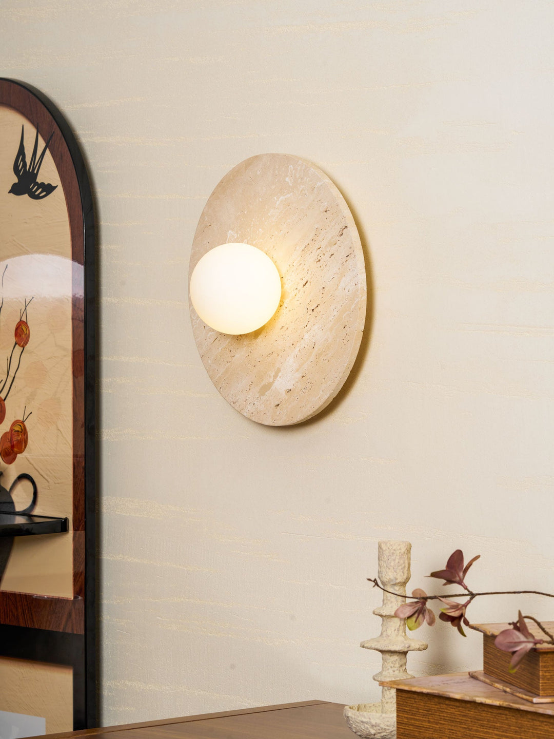 Stone Lunar Eclipse Wall Light