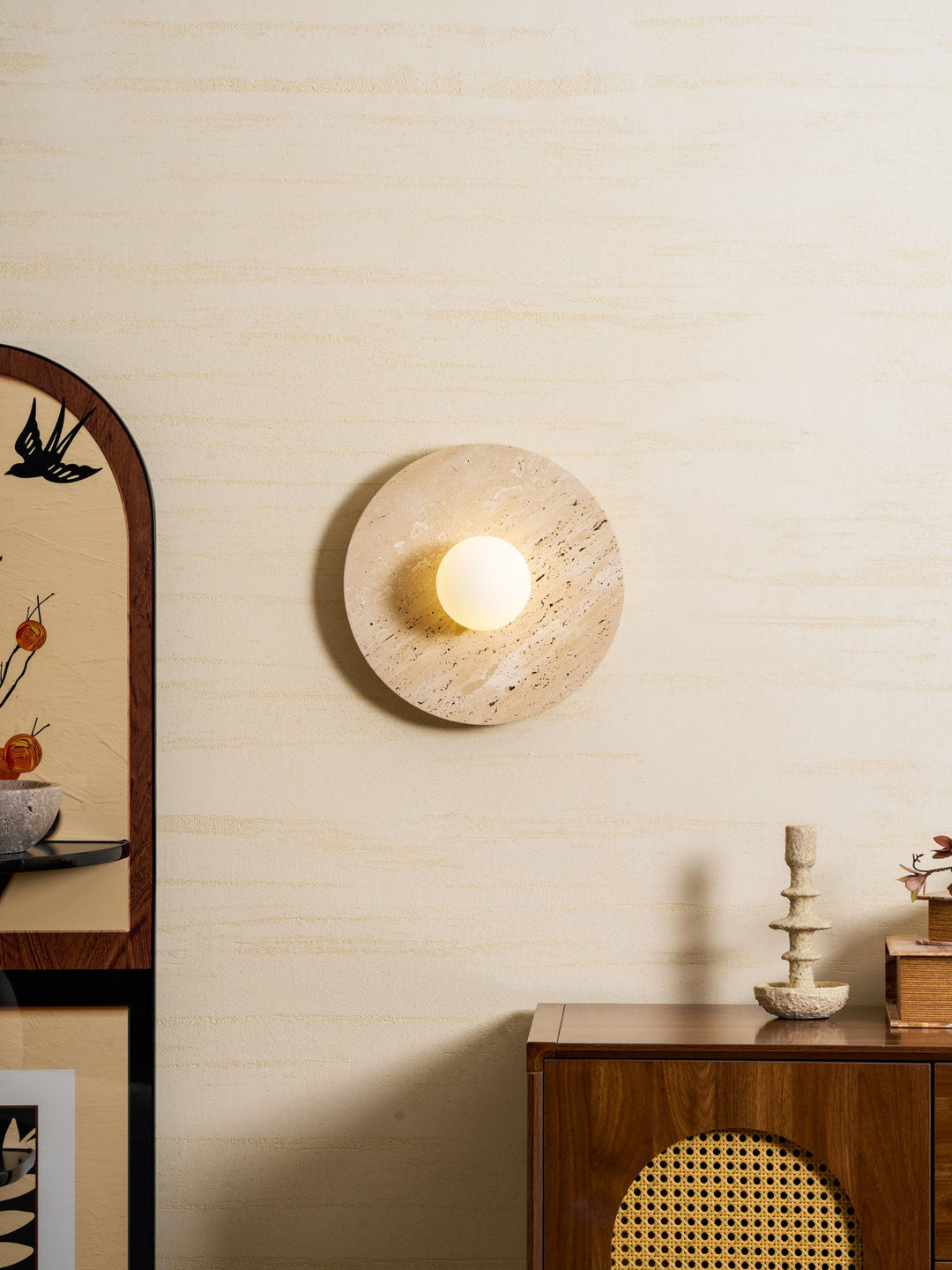 Stone Lunar Eclipse Wall Light
