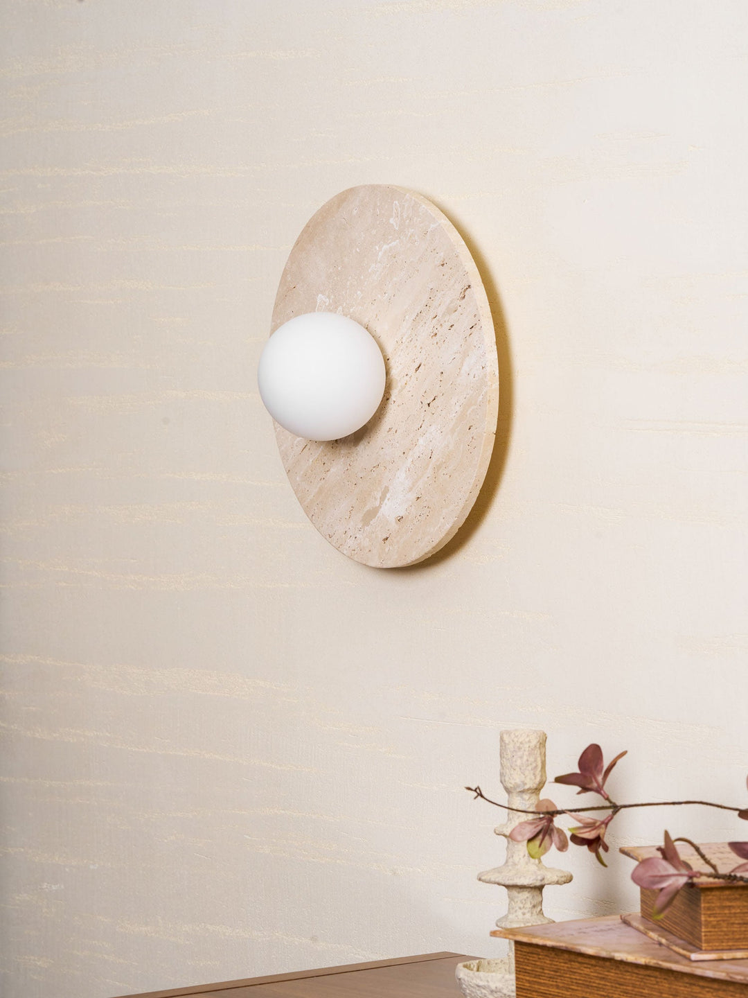 Stone Lunar Eclipse Wall Light