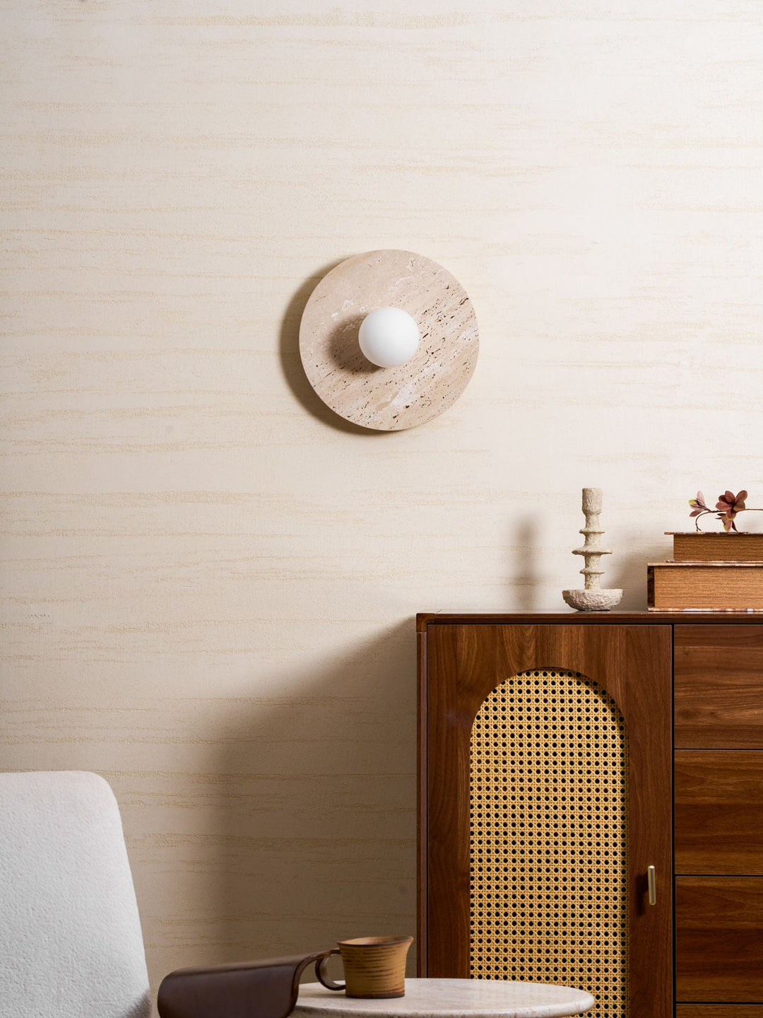 Stone Lunar Eclipse Wall Light