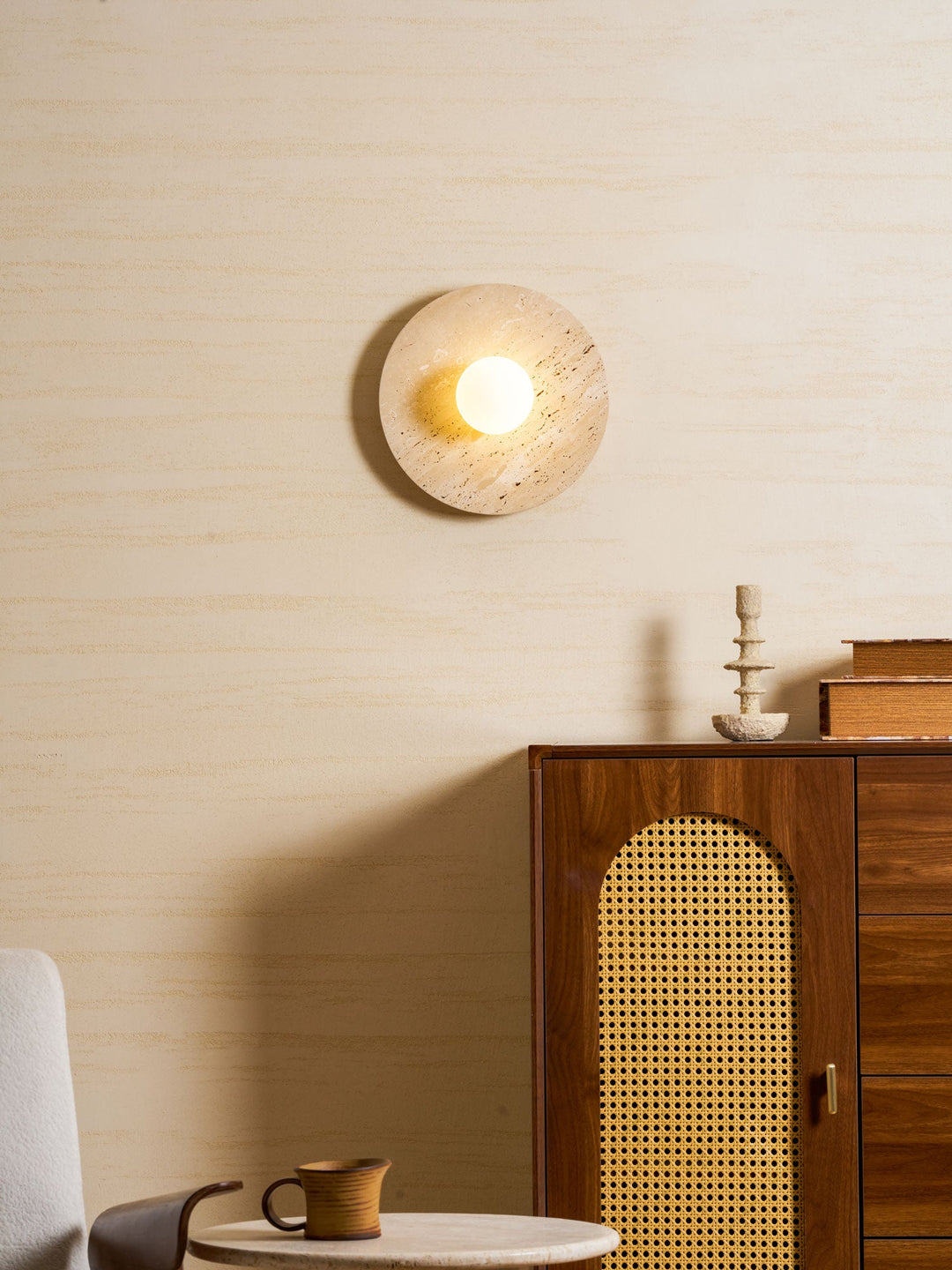 Stone Lunar Eclipse Wall Light