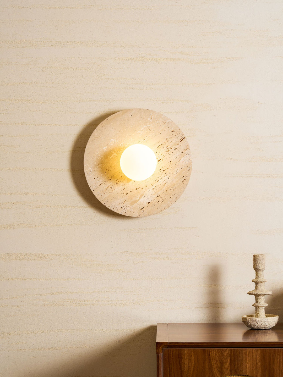 Stone Lunar Eclipse Wall Light