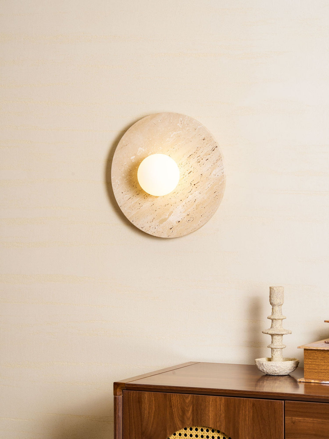 Stone Lunar Eclipse Wall Light