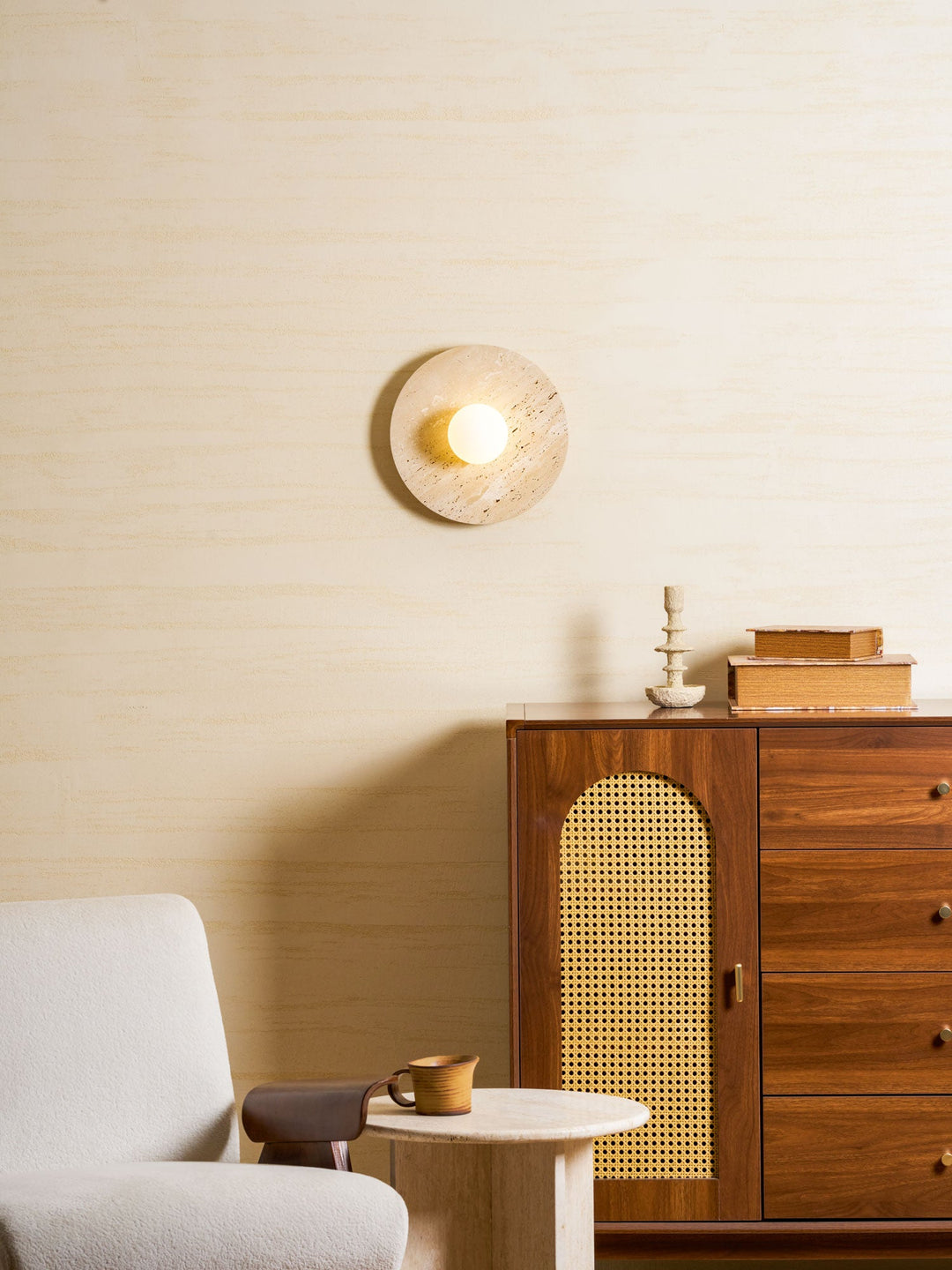 Stone Lunar Eclipse Wall Light