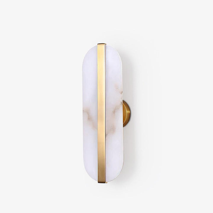 Long Ellipse Alabaster Wall Sconce