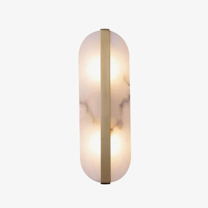 Long Ellipse Alabaster Wall Sconce