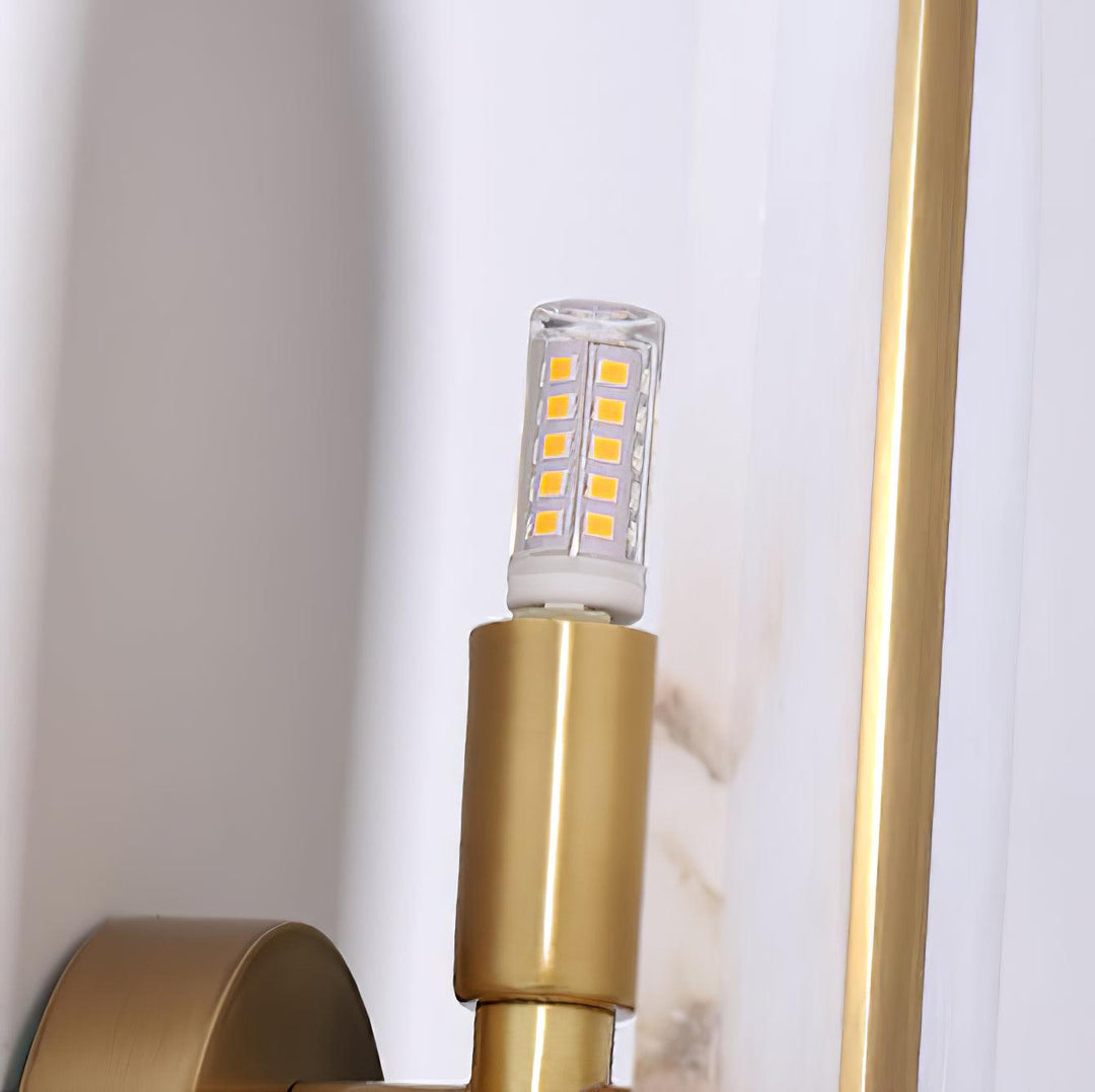 Long Ellipse Alabaster Wall Sconce