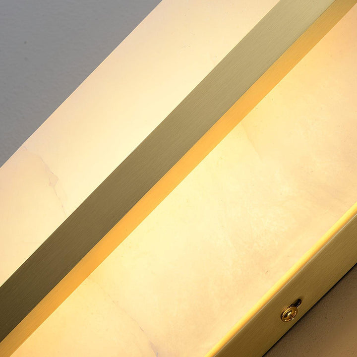 Long Ellipse Alabaster Wall Sconce