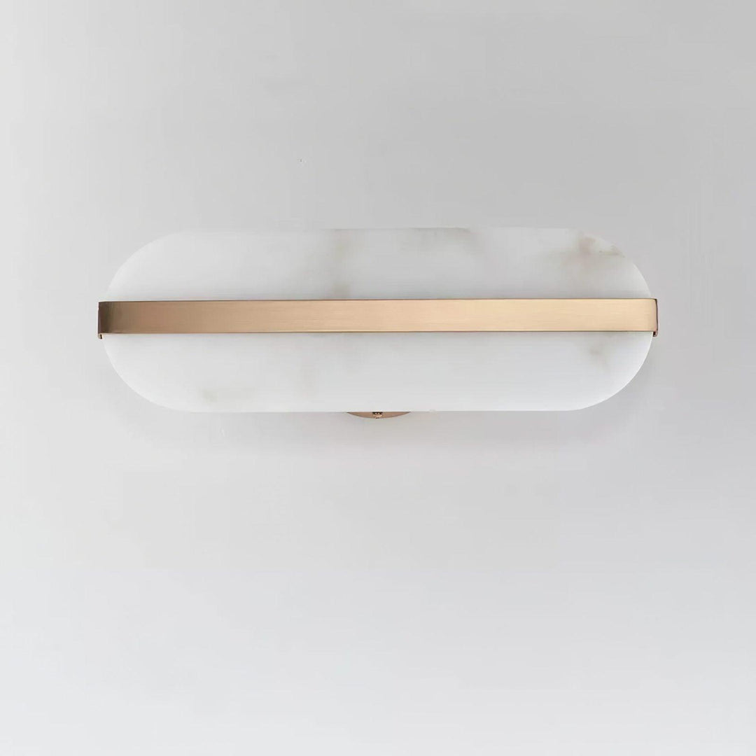 Long Ellipse Alabaster Wall Sconce