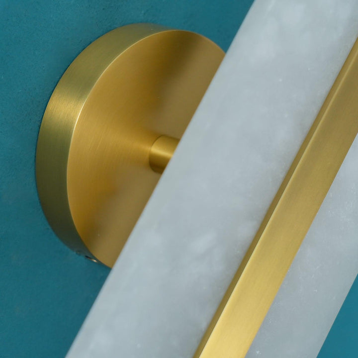 Long Ellipse Alabaster Wall Sconce