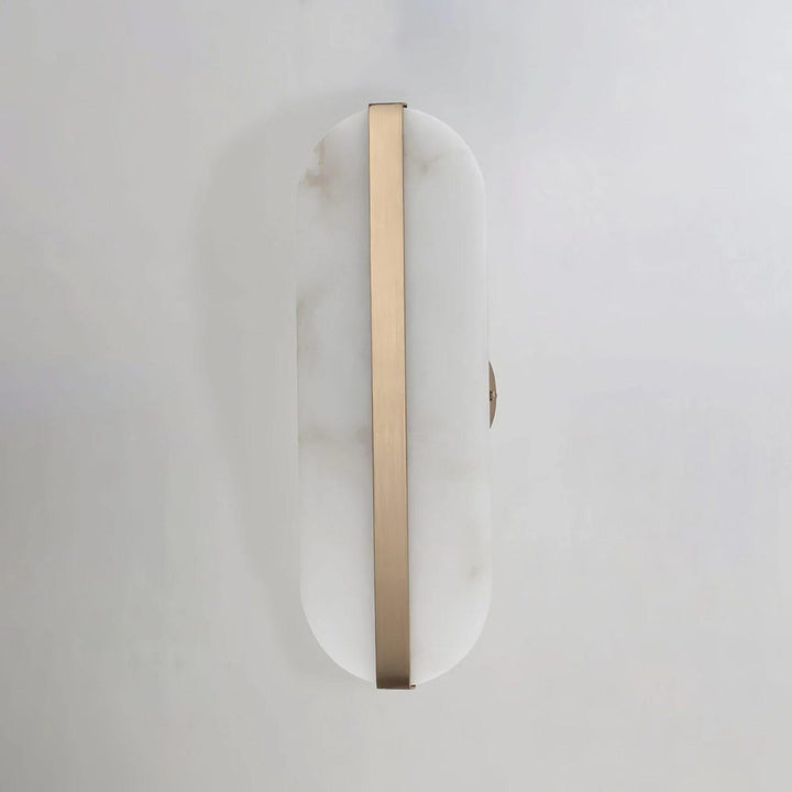 Long Ellipse Alabaster Wall Sconce