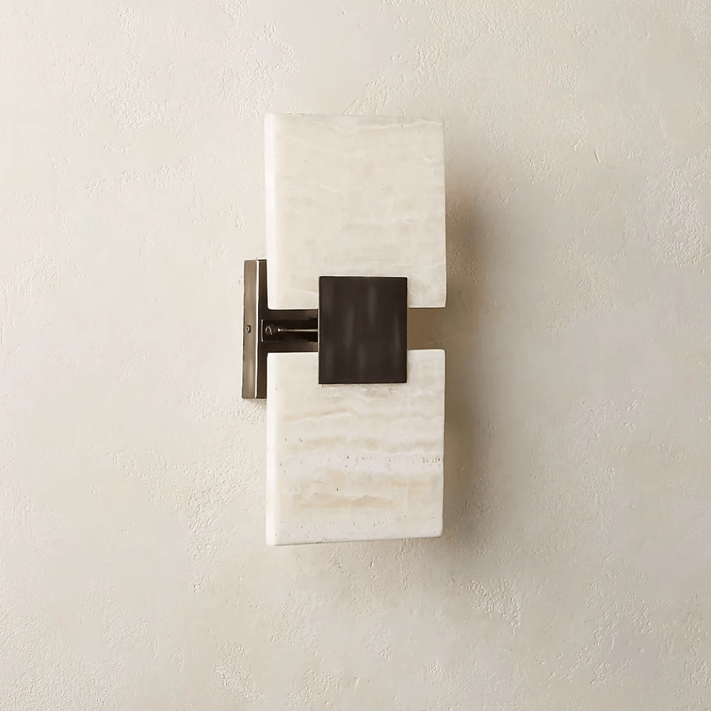 Strata Shift Alabaster Wall Lamp