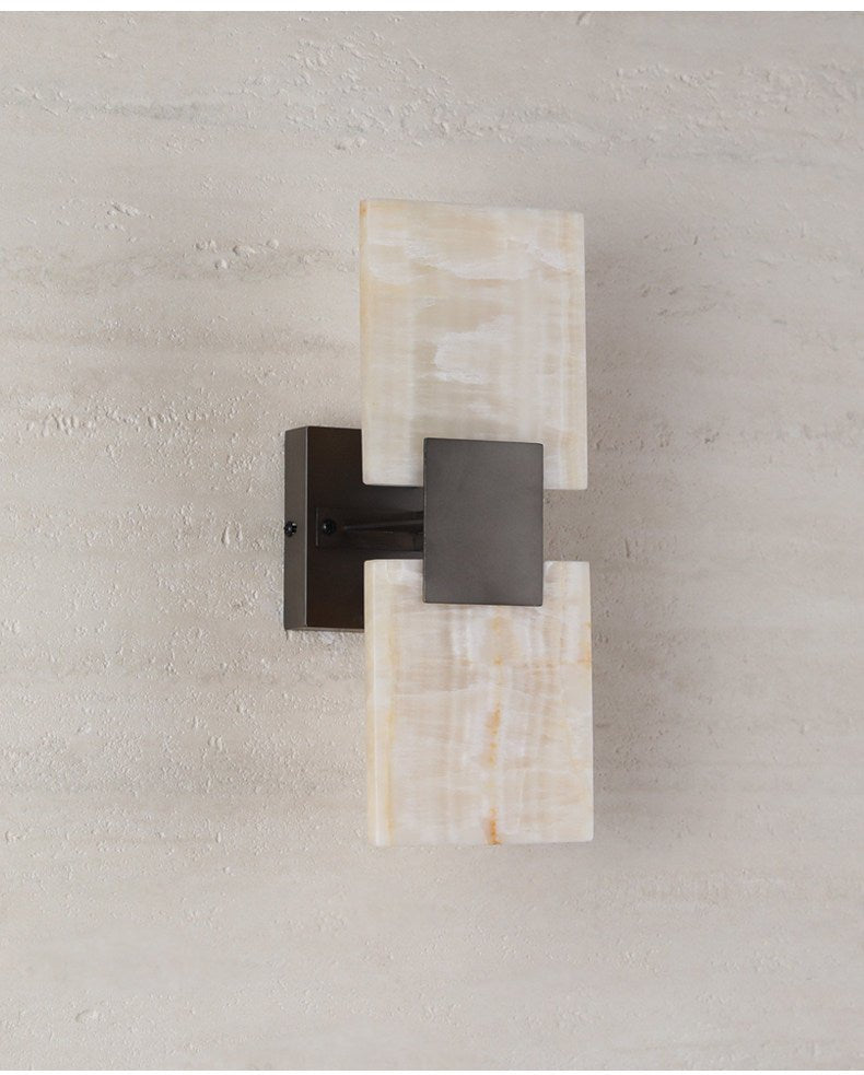 Strata Shift Alabaster Wall Lamp