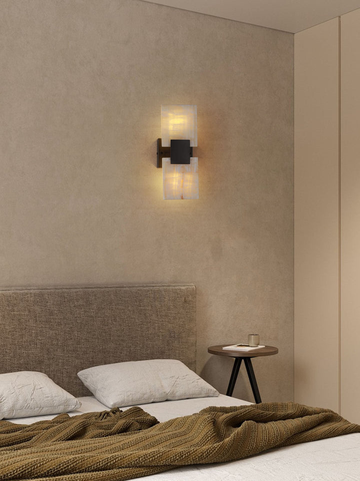 Strata Shift Alabaster Wall Lamp