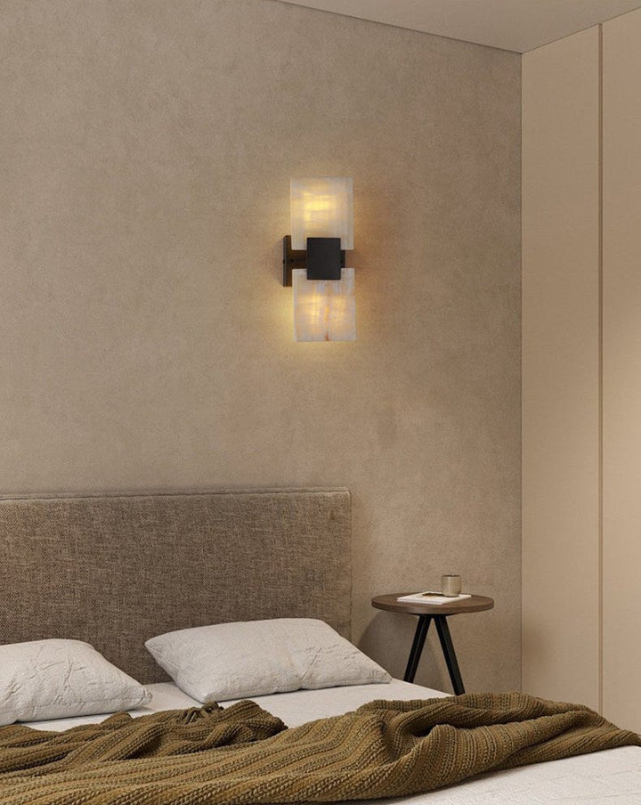 Strata Shift Alabaster Wall Lamp