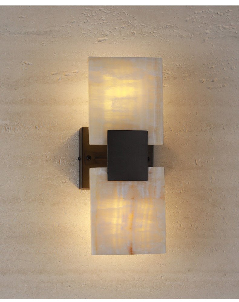 Strata Shift Alabaster Wall Lamp