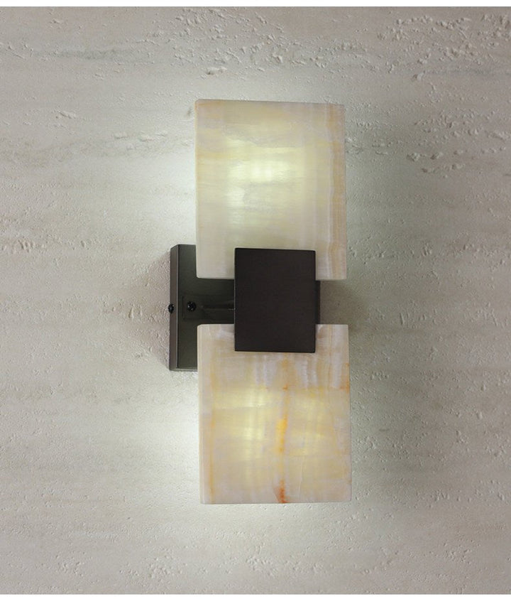 Strata Shift Alabaster Wall Lamp