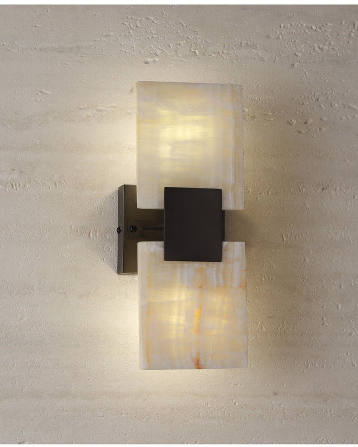 Strata Shift Alabaster Wall Lamp