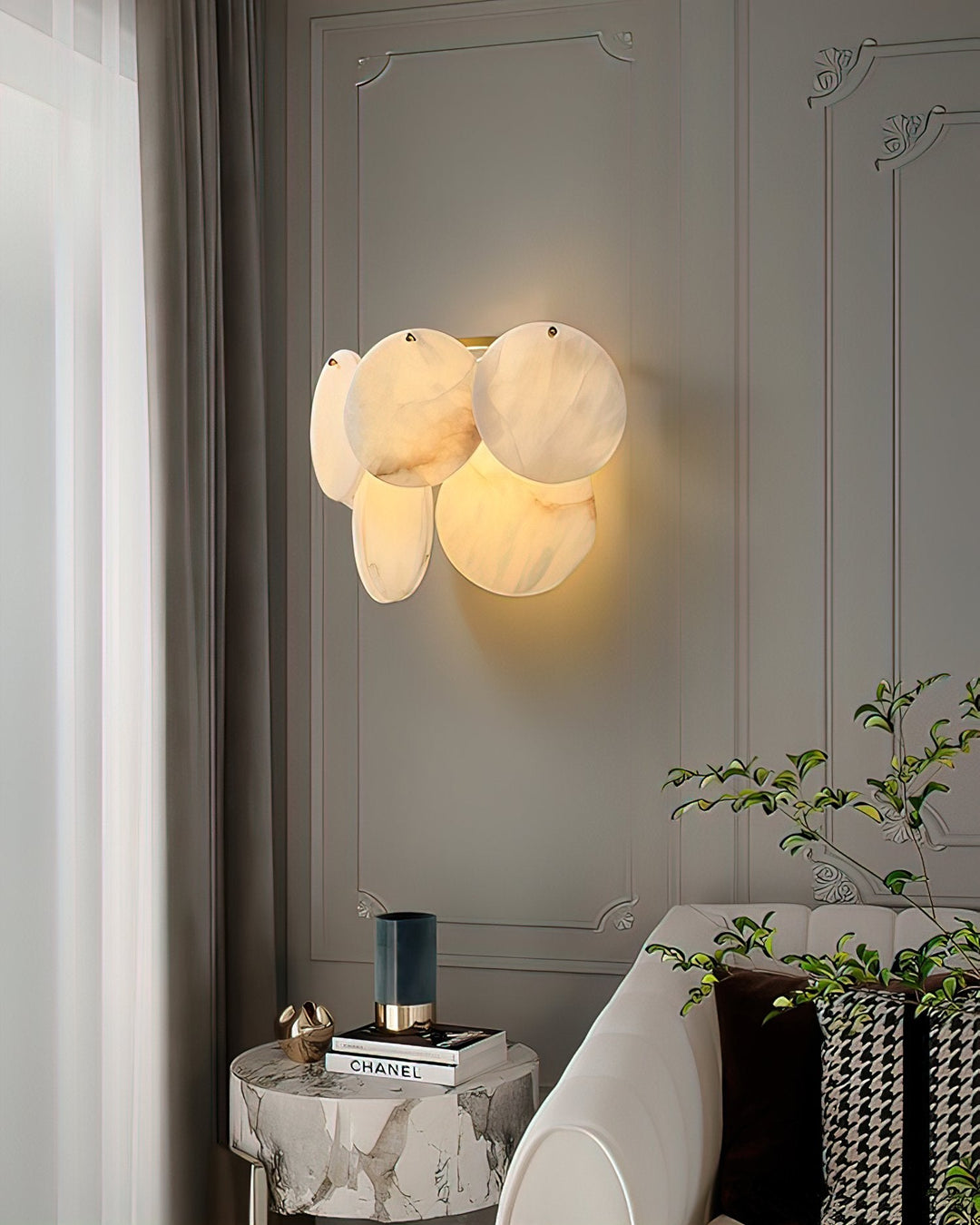Strata Lumina Alabaster Wall Sconce