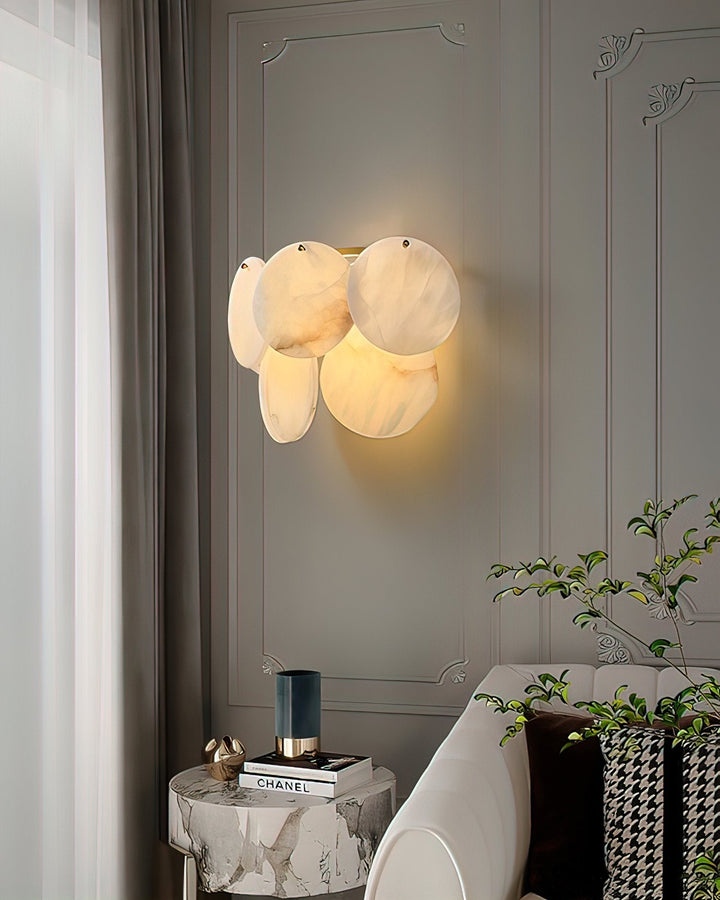 Strata Lumina Alabaster Wall Sconce