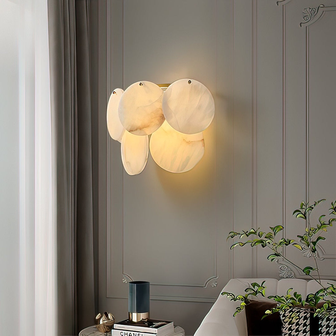 Strata Lumina Alabaster Wall Sconce