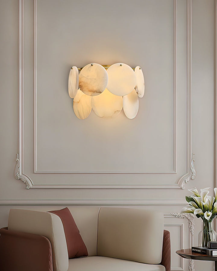 Strata Lumina Alabaster Wall Sconce