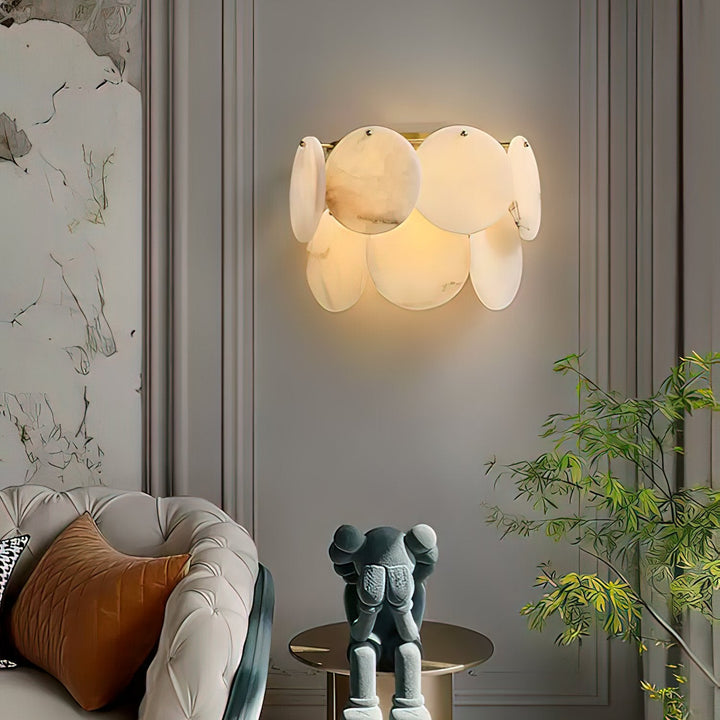 Strata Lumina Alabaster Wall Sconce