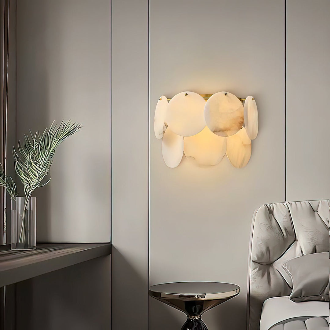 Strata Lumina Alabaster Wall Sconce