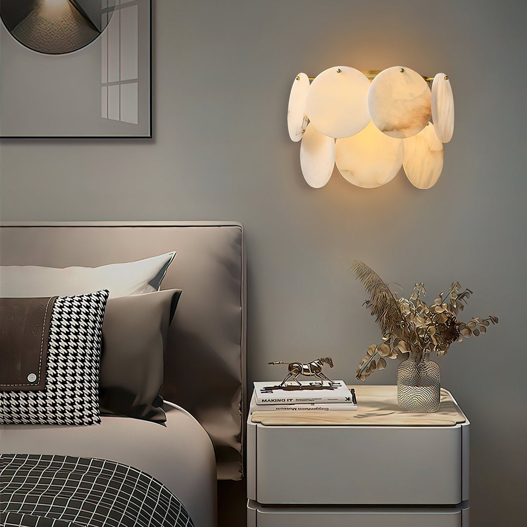 Strata Lumina Alabaster Wall Sconce