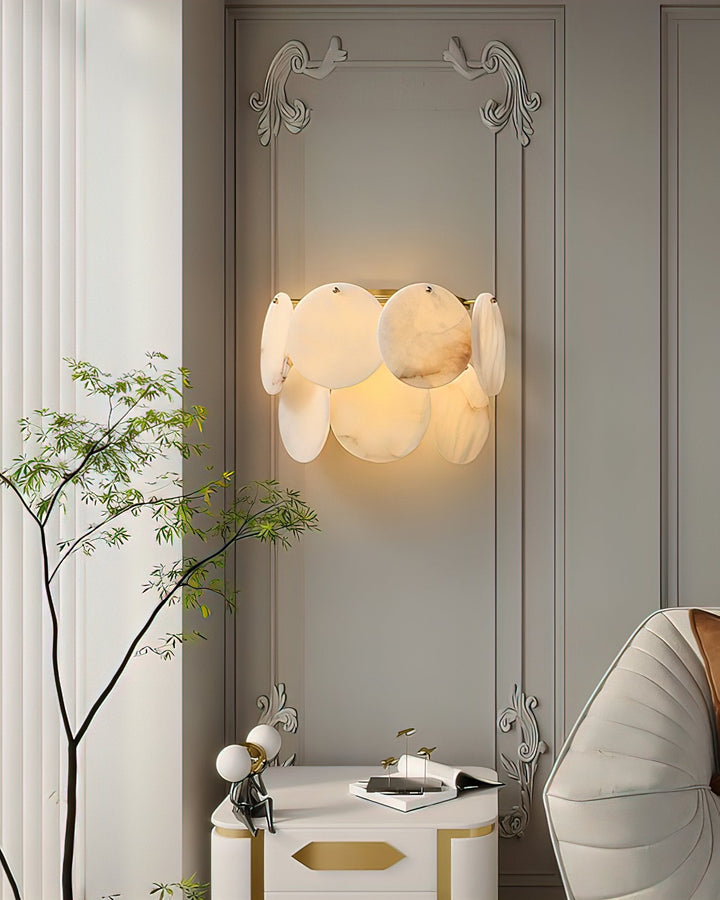 Strata Lumina Alabaster Wall Sconce