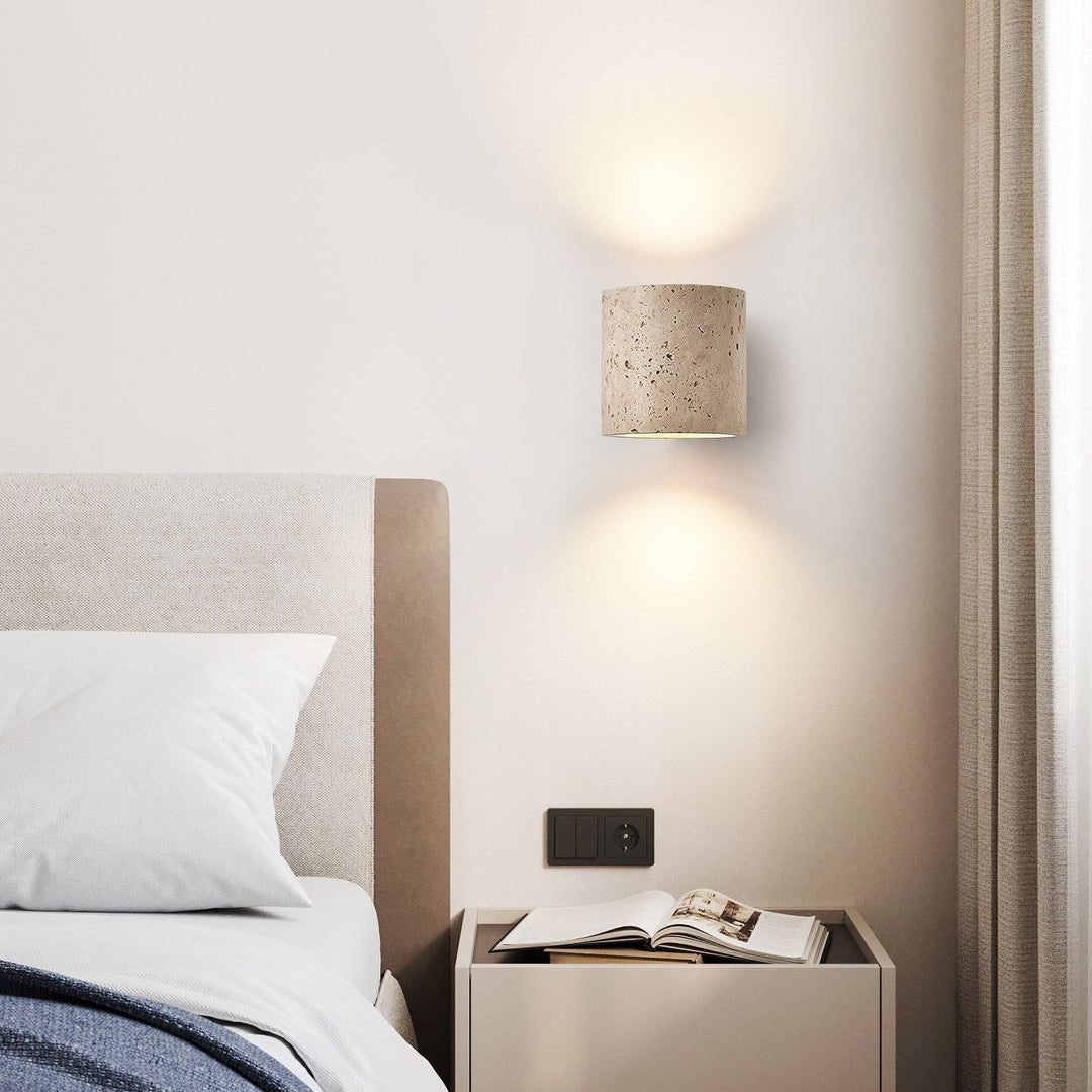Tavian Travertine Wall Lamp