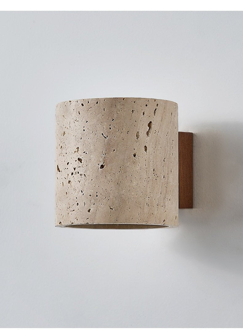 Tavian Travertine Wall Lamp