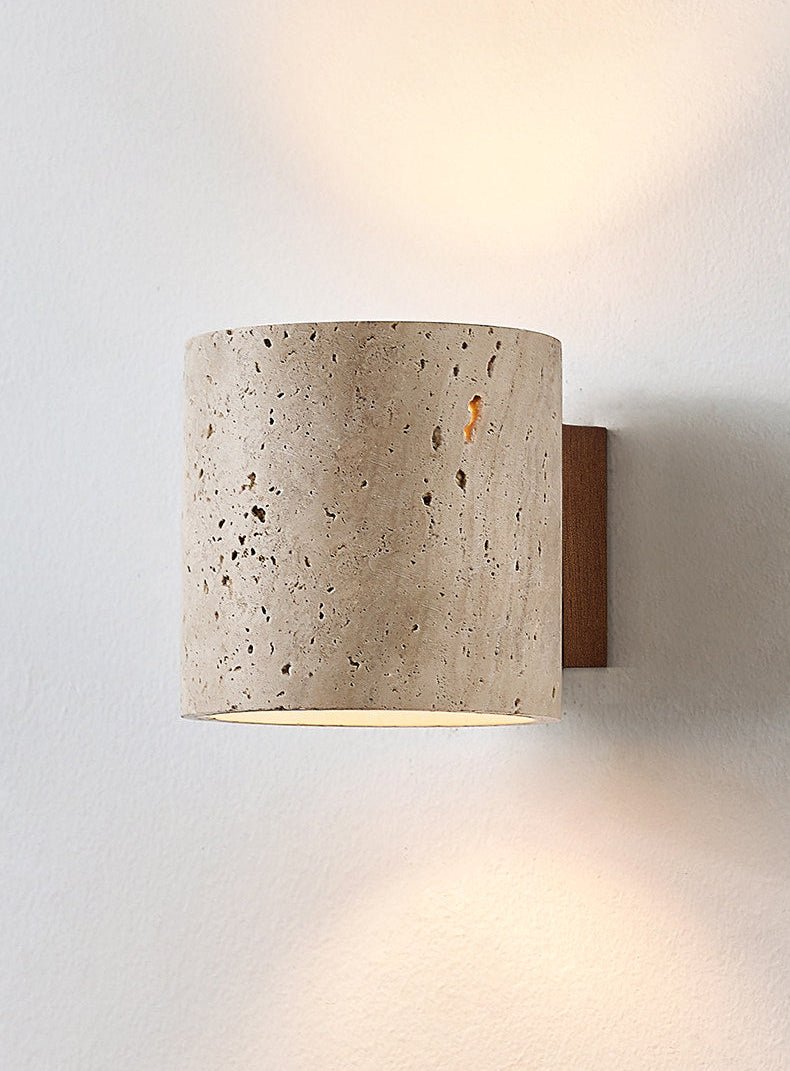Tavian Travertine Wall Lamp