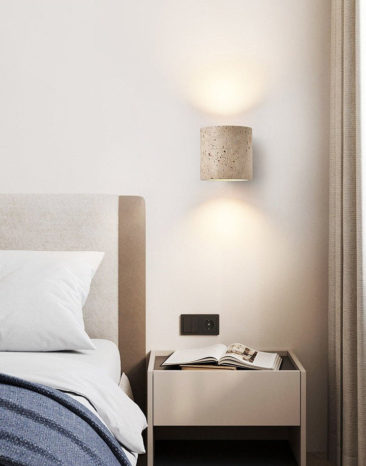 Tavian Travertine Wall Lamp