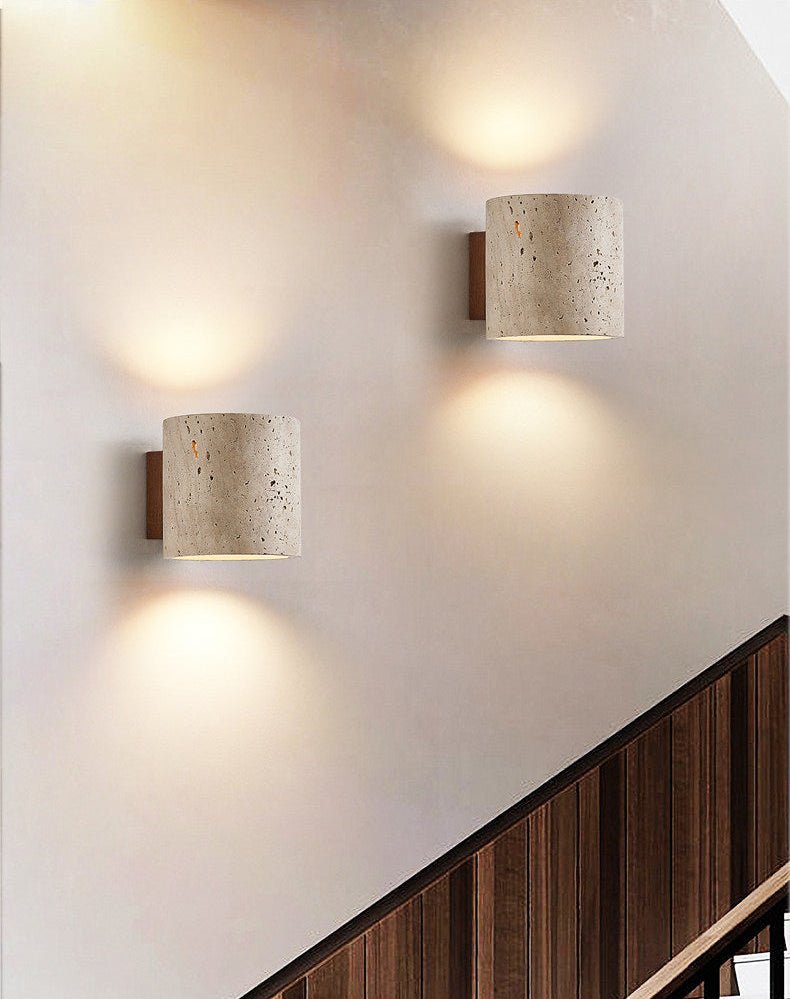 Tavian Travertine Wall Lamp