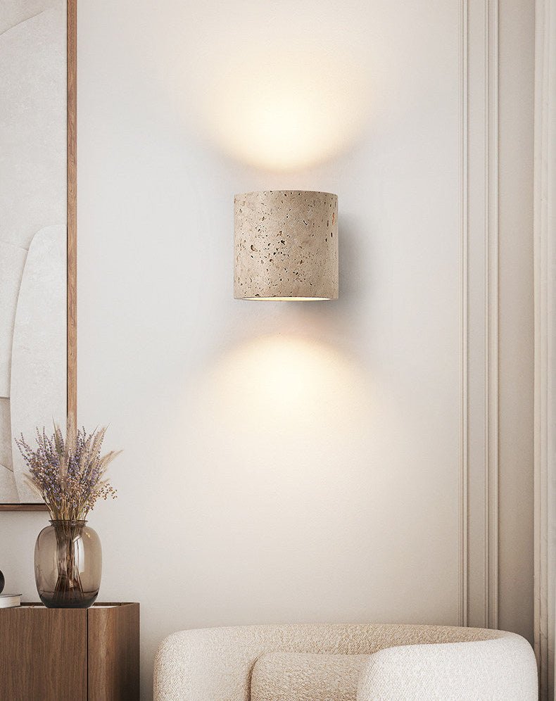 Tavian Travertine Wall Lamp