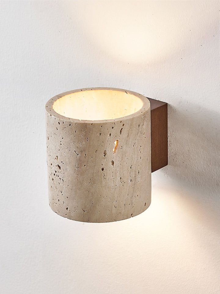Tavian Travertine Wall Lamp