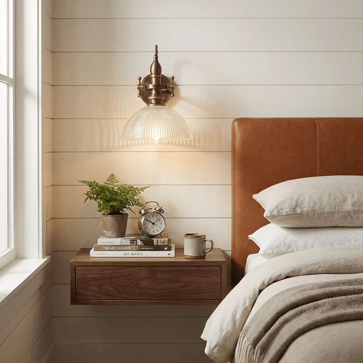 Tavira Vintage Glass Wall Sconce