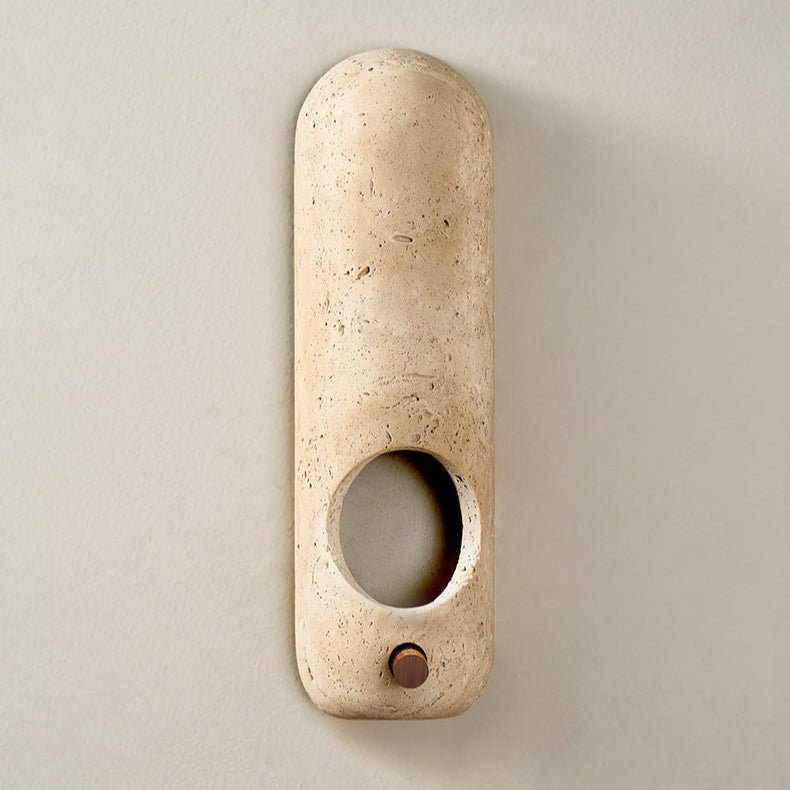 Travertine Oval Wall Sconce