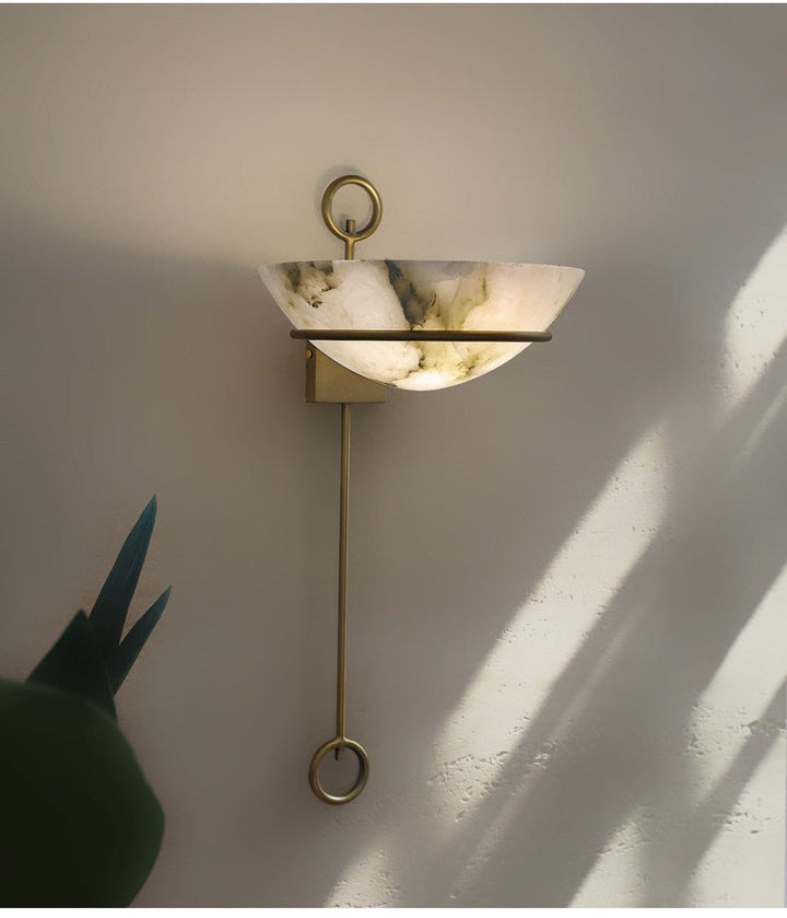 Tether Alabaster Wall Light