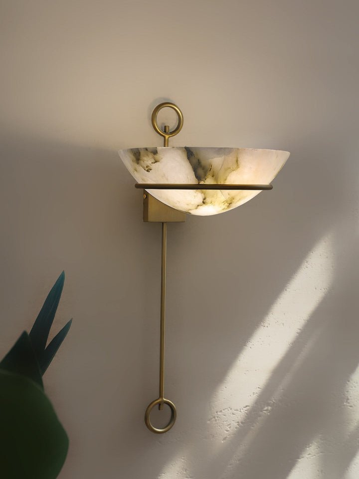 Tether Alabaster Wall Light