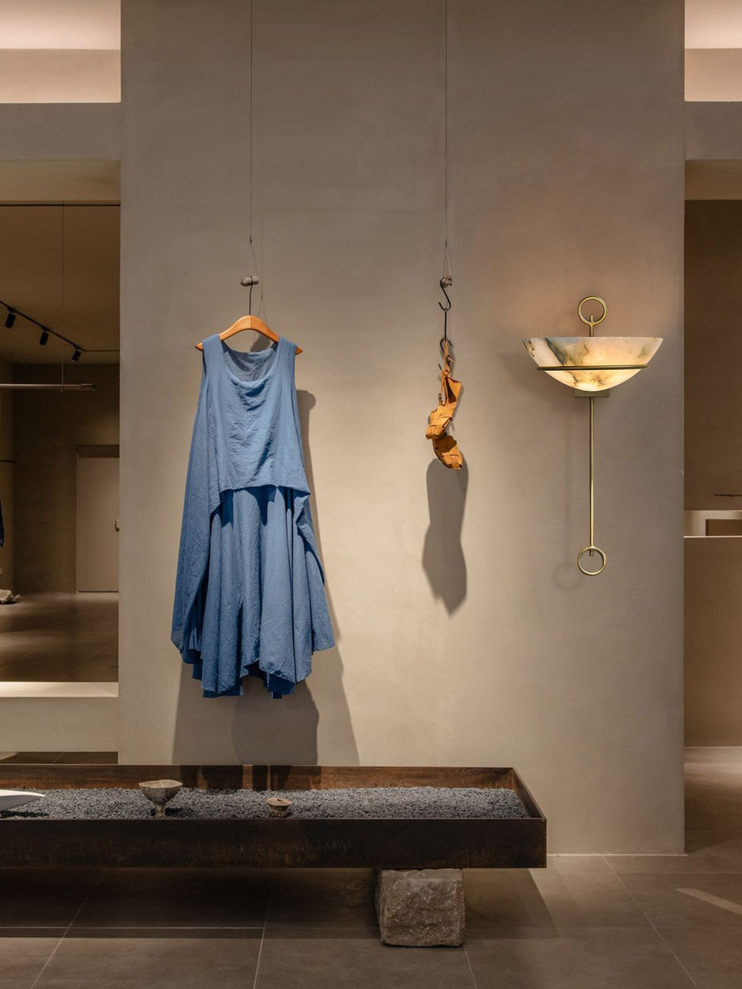 Tether Alabaster Wall Light