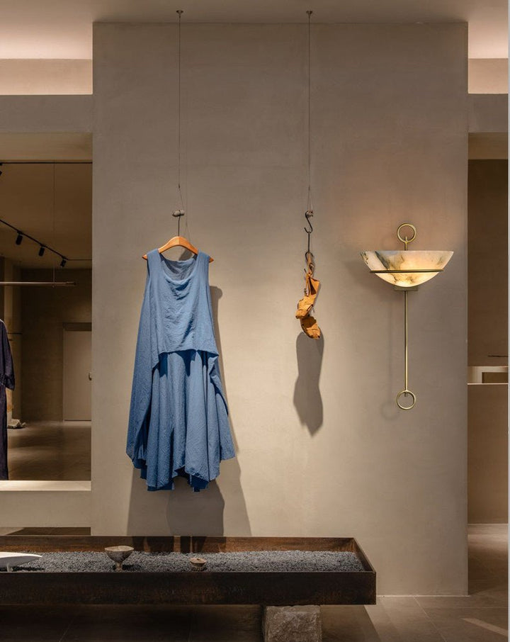 Tether Alabaster Wall Light