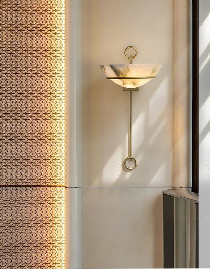 Tether Alabaster Wall Light