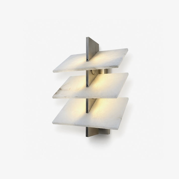Tiered Alabaster Wall Sconce