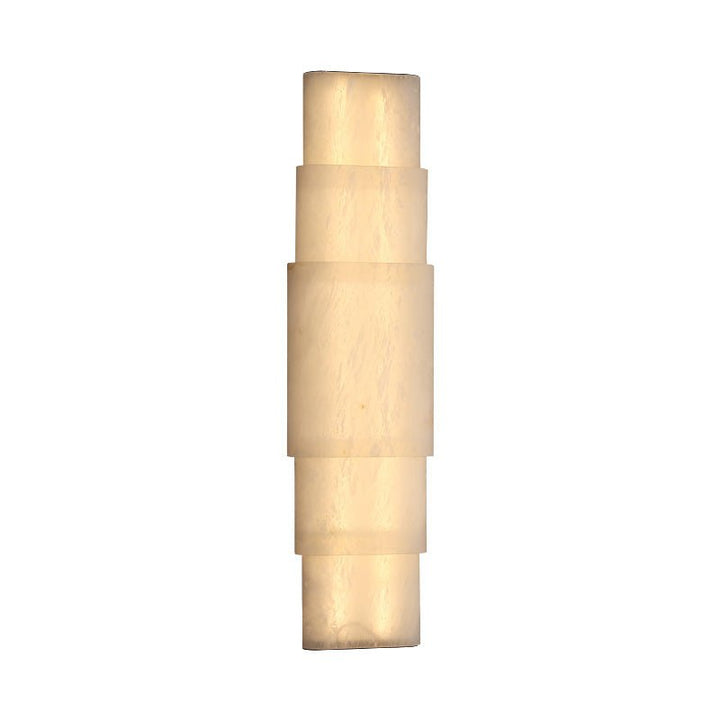 Tiered Alabaster Column Sconce