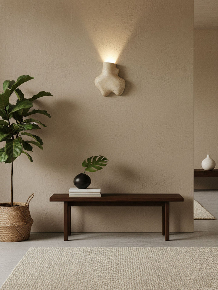 Travertine Abstract Wall Lamp