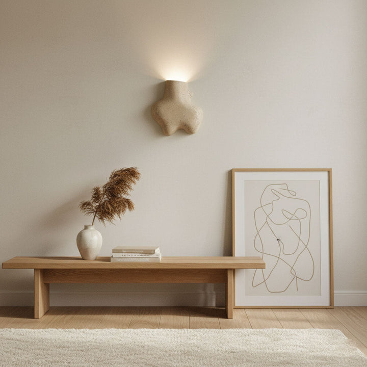 Travertine Abstract Wall Lamp