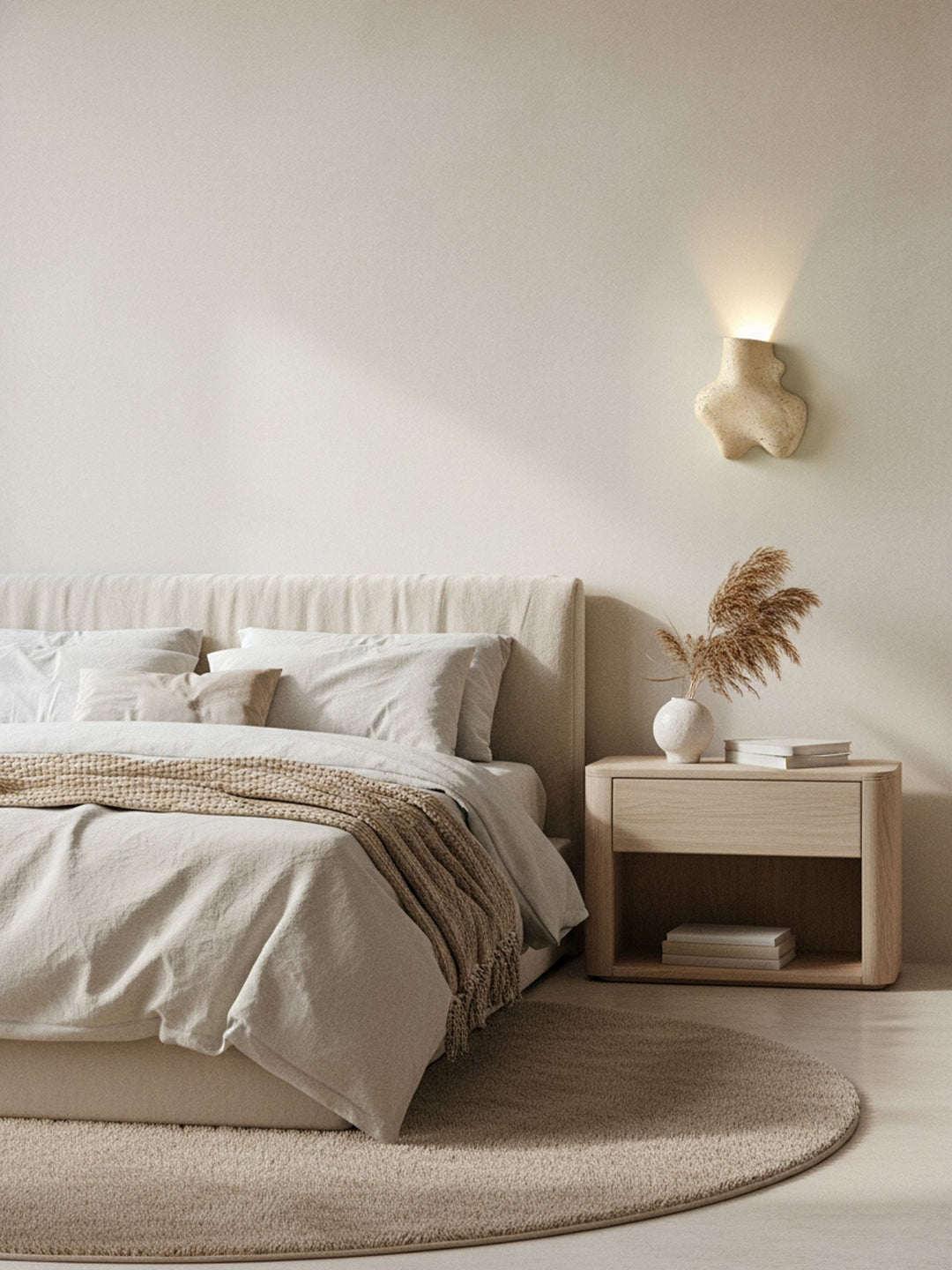 Travertine Abstract Wall Lamp